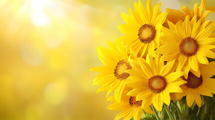Obraz premium Yellow sunburst background. Sunburst. Illustration