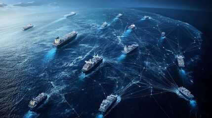 Global Maritime Network: A Visual Representation of Interconnected Shipping