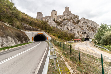 Tunnel under medieval Golubac fortress, Serbia