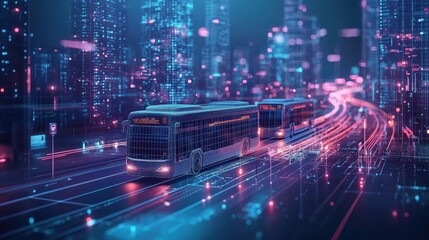 AI forecasting commuter demand to improve public transport schedules and reduce delays.