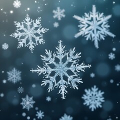 Snowflakes, Winter and Snow