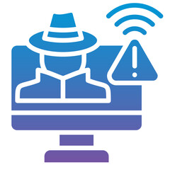 Fototapeta premium Fraud Alert Icon