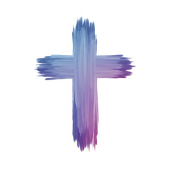 Fototapeta premium cross isolated on transparent background, PNG Cutout