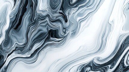 Fototapeta premium High quality polished granite countertop with elegant gray and black swirls