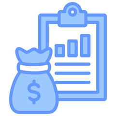 Obraz premium Financial Report Icon