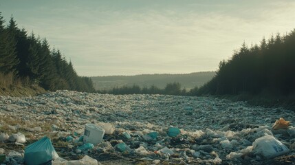 Pollution in a Scenic Forested Area