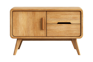 Modern compact media storage cabinet white