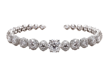 Elegant diamond jewelry set with earrings bracelet