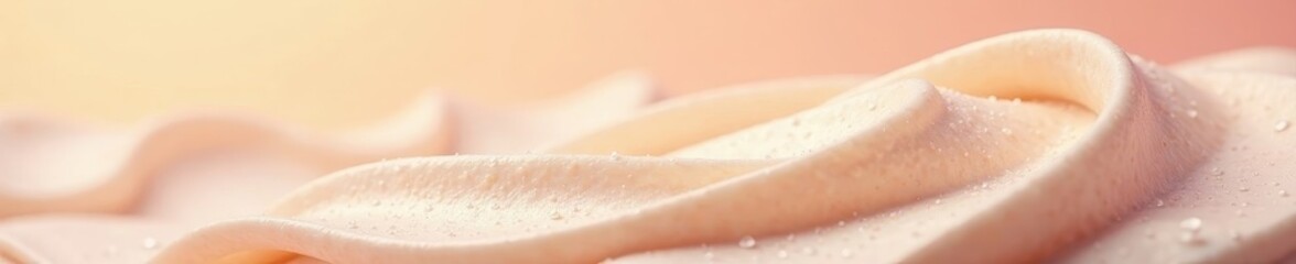 Fototapeta premium Soft, creamy texture with a smooth consistency, sweet, white