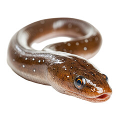 Obraz premium Close-up of a freshwater eel.. transparent background