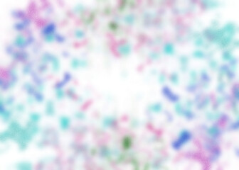 An abstract transparent psychedelic wavy vignette design element overlay.