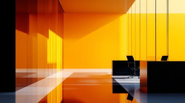 High contrast background colors like orange, yellow, pink for business presentation, copy and text space, 16:9