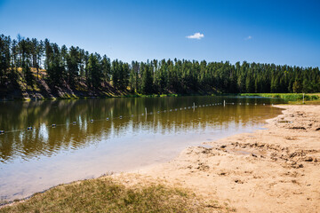 Roubaix Lake is a small lake located northwest of Rapid City and South of Deadwood, just west of US Highway 385.