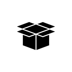 Box icon logo design. box sign and symbol, parcel, package