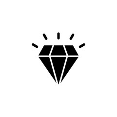 Diamond icon logo design. diamond gems sign and symbol