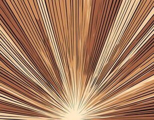 Abstract Brown Radial Lines Design Graphic