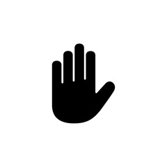 Hand icon logo design. hand sign and symbol. palm