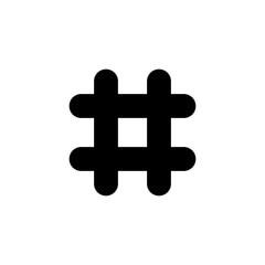 Hashtag icon logo design. hashtag sign and symbol