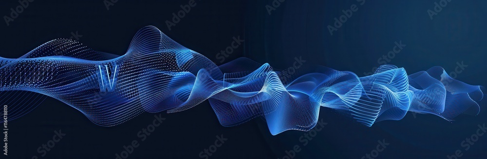 Poster Abstract Blue Wave Digital Particle Flow Design