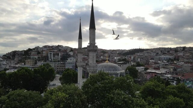 Islamic Yeni Valide Mosque of Istanbul