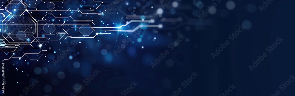 Aufkleber abstract digital network circuitry background design