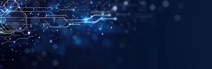 Abstract Digital Network Circuitry Background Design