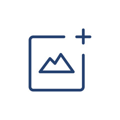 Add image icon Outline icon sign