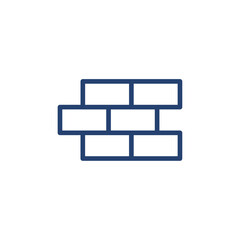 Bricks icon Outline icon sign