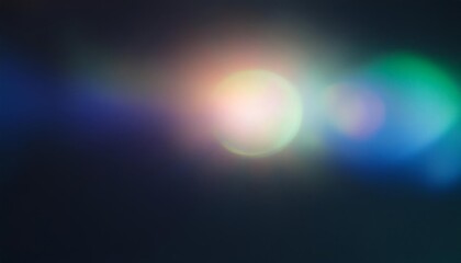 Blurry image of a blue and green circle