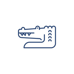 Crocodile icon Outline icon sign