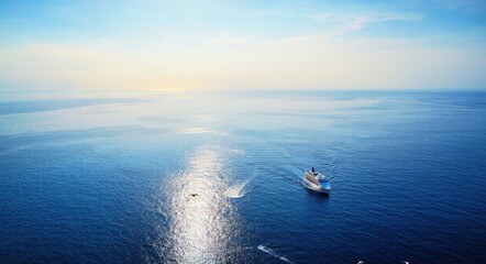 The Open Sea - Drone Shot, Cinematic Ocean Landscape  .