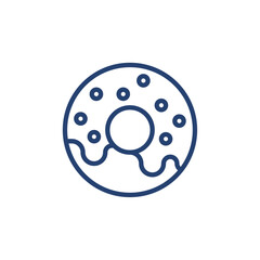 Donut icon Outline icon sign