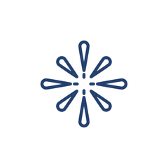 Fireworks icon Outline icon sign