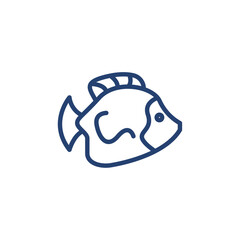 Fish icon Outline icon sign