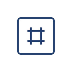 Hashtag icon Outline icon sign