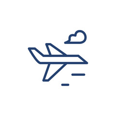 Plane icon Outline icon sign