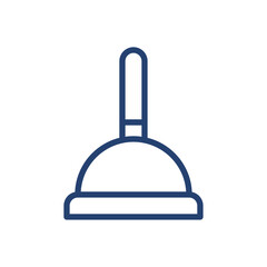 plunger icon Outline icon sign
