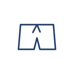 Shorts icon Outline icon sign