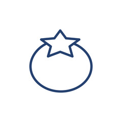 Tomato icon Outline icon sign