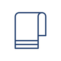Towel icon Outline icon sign