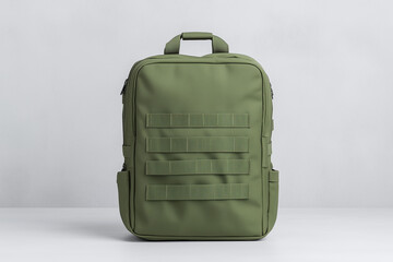 Olive Green Backpack with MOLLE Webbing