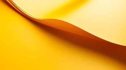 Abstract Yellow Paper Curve Background Design