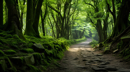 Obraz premium Unveiling the Enigmatic Beauty of FZ Forest Trails: A Journey into the Heart of Untouched Flora