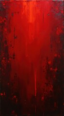 Painting of a red painting with a black background