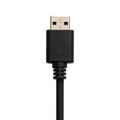 Minimal usb cable close-up isolated
