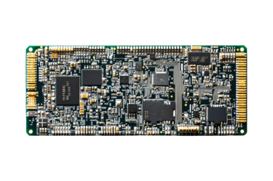Minimalistic circuit board tech image