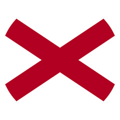 Fototapeta premium Alabama Circle Flag, Circle Flag of Alabama, USA, Vector Images