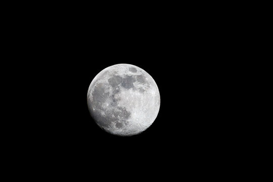 Face of the moon at night