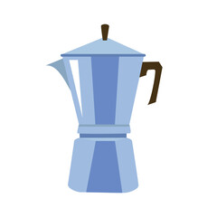 Coffee shop equipment. Coffee kit maker. Coffee maker element. Kettle. Coffee equipment element.