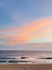 sunset on the beach